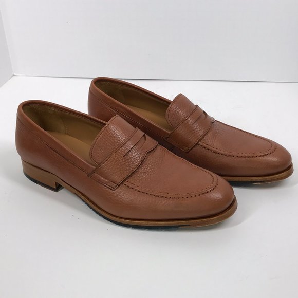 Quero Leather Handmade Shoes The Madison Glove Brown Pattered Loafer main image 8